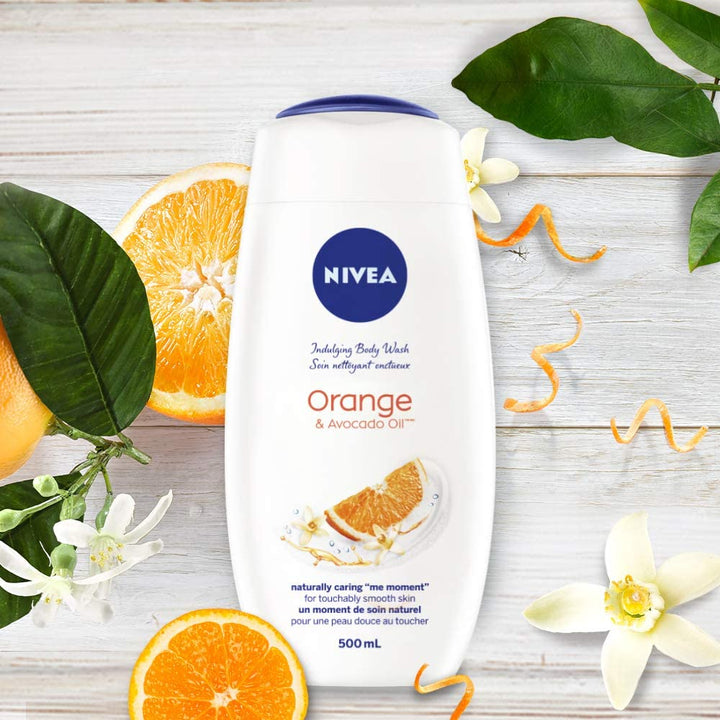 Jabón Liquido Corporal con Extracto de Naranja y Aceite de Aguacate Nivea