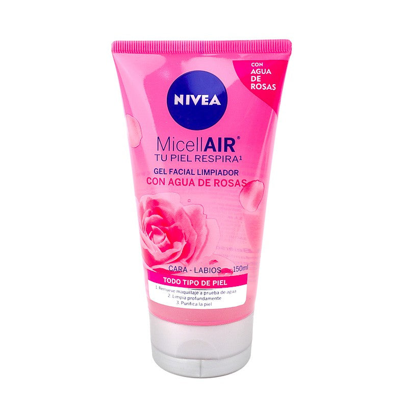 Gel Limpiador Facial Agua de Rosas Nivea 150ML