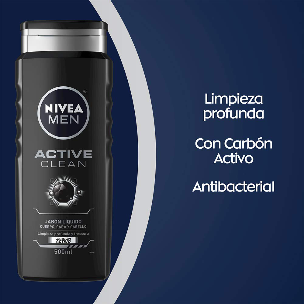 Jabón Líquido Deep Active Clean Nivea Men